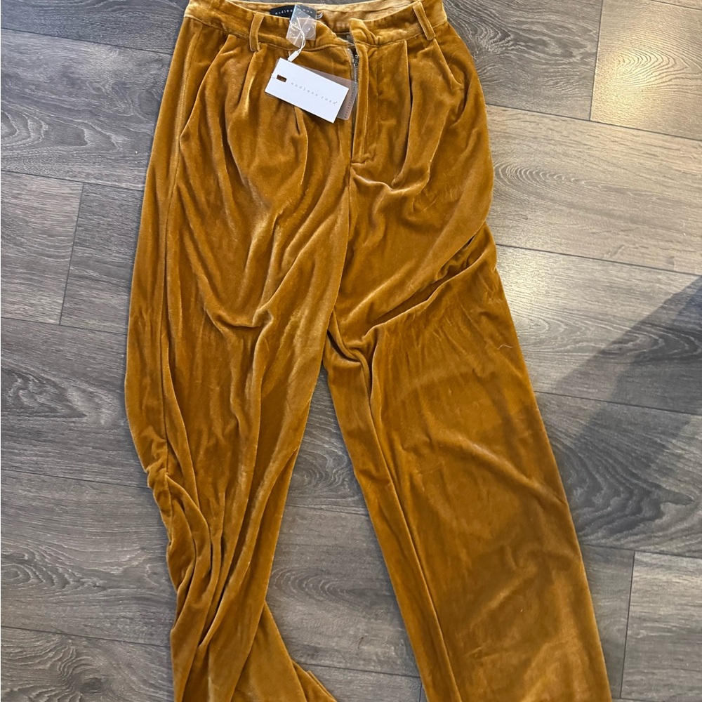 Endless Rose Golden Velvet Trousers